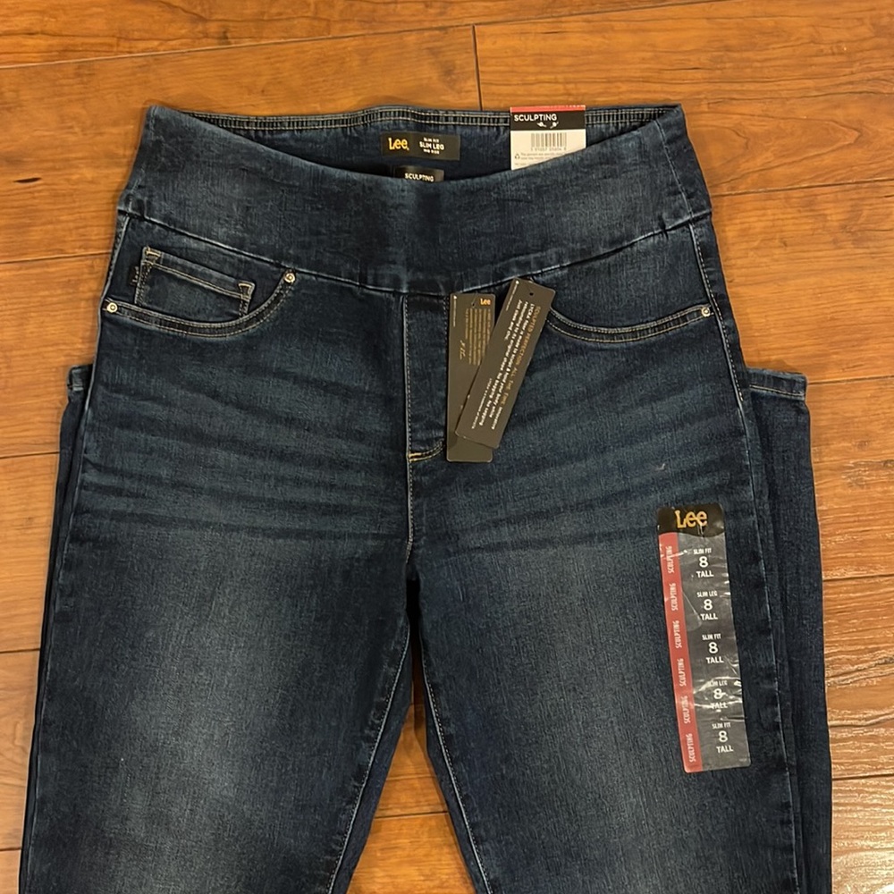 Womens Sculpting Slim Fit Tall Jeans Size 8 Tall - Picture 2 of 8
